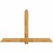 Ekena Millwork Eugene Rough Sawn Timber Gable Bracket, Western Red Cedar, 84"W x 53"H x 6"D x 6"F, 15/12 Pitch GBW084X53X0606EUG00RWR - alternate 1